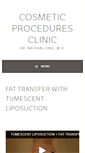 Mobile Screenshot of cosmeticproceduresclinic.com